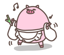 manmaru bu-tan2 sticker #13835108