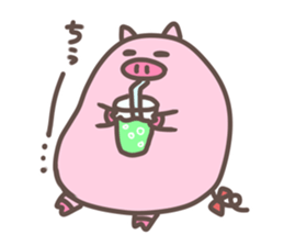 manmaru bu-tan2 sticker #13835110