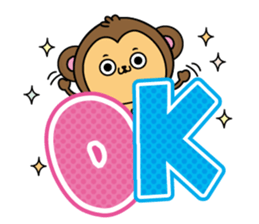 Monkey of onomatopoeia2 sticker #13835262