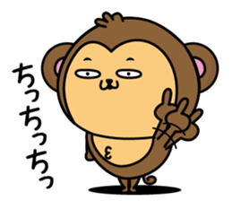 Monkey of onomatopoeia2 sticker #13835264