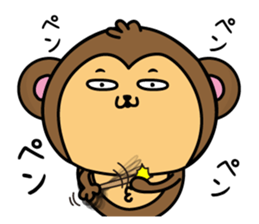 Monkey of onomatopoeia2 sticker #13835265