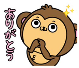 Monkey of onomatopoeia2 sticker #13835267