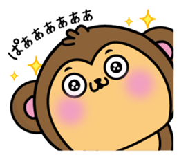 Monkey of onomatopoeia2 sticker #13835270