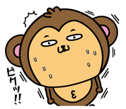 Monkey of onomatopoeia2 sticker #13835273