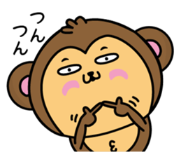 Monkey of onomatopoeia2 sticker #13835275