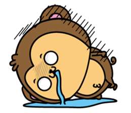 Monkey of onomatopoeia2 sticker #13835277