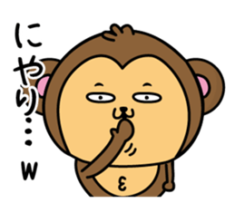 Monkey of onomatopoeia2 sticker #13835278
