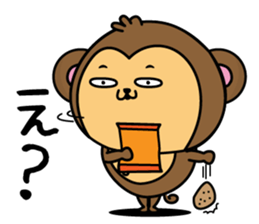 Monkey of onomatopoeia2 sticker #13835279