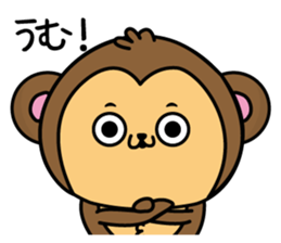 Monkey of onomatopoeia2 sticker #13835281