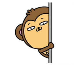 Monkey of onomatopoeia2 sticker #13835282