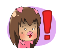 Puppy & Piggy Love Story sticker #13835681