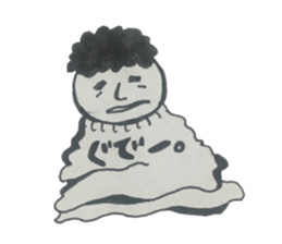 Hairy person sticker #13836078