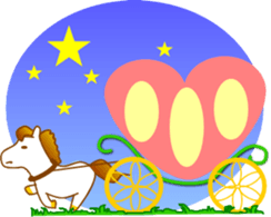 Small princess in a fairy tale country sticker #13836094