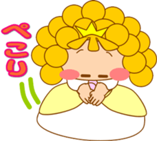 Small princess in a fairy tale country sticker #13836104