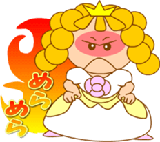 Small princess in a fairy tale country sticker #13836112