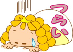 Small princess in a fairy tale country sticker #13836113