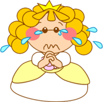 Small princess in a fairy tale country sticker #13836117