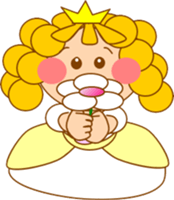 Small princess in a fairy tale country sticker #13836120
