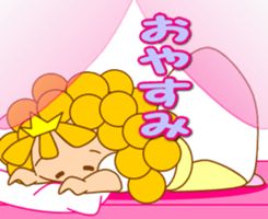 Small princess in a fairy tale country sticker #13836127