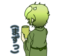 Mr. green tea sticker #13836173