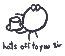 howard with hats sticker #13836706