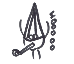 howard with hats sticker #13836708