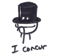 howard with hats sticker #13836709