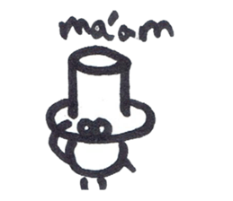 howard with hats sticker #13836722