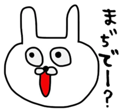 Mr. handwriting rabbit sticker #13836860