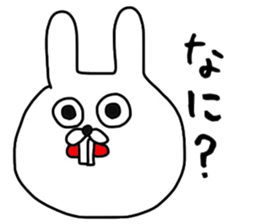 Mr. handwriting rabbit sticker #13836861