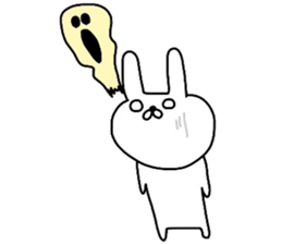 Mr. handwriting rabbit sticker #13836865