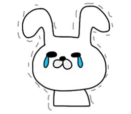 Mr. handwriting rabbit sticker #13836866