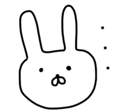 Mr. handwriting rabbit sticker #13836868