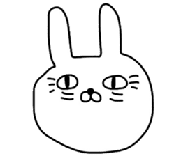 Mr. handwriting rabbit sticker #13836869