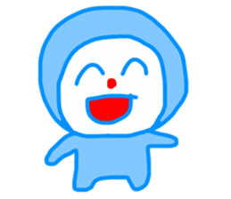 BLUE CLOWN! sticker #13837014