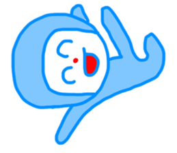 BLUE CLOWN! sticker #13837018