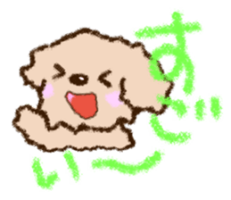 Crayon Toy poodle Sticker sticker #13838660