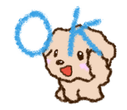 Crayon Toy poodle Sticker sticker #13838668