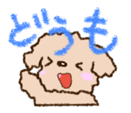 Crayon Toy poodle Sticker sticker #13838669