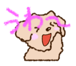 Crayon Toy poodle Sticker sticker #13838670