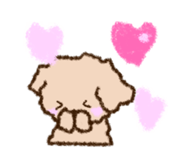 Crayon Toy poodle Sticker sticker #13838672