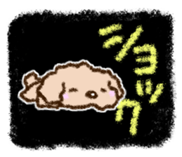 Crayon Toy poodle Sticker sticker #13838680