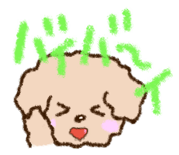Crayon Toy poodle Sticker sticker #13838683