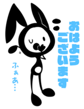 Black Rabbit2!! sticker #13838888