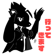 Black Rabbit2!! sticker #13838900