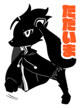 Black Rabbit2!! sticker #13838905