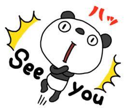 The Marshmallow panda 2 (Greeting) sticker #13839591