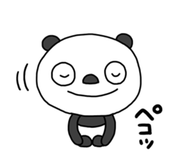 The Marshmallow panda 2 (Greeting) sticker #13839604
