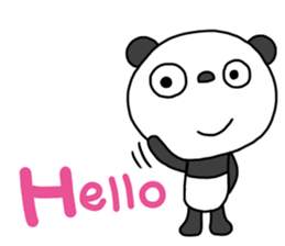 The Marshmallow panda 2 (Greeting) sticker #13839610