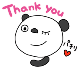 The Marshmallow panda 2 (Greeting) sticker #13839613